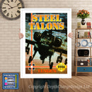 Steel Talons - Sega Megadrive Inspired Retro Gaming Poster A4 A3 A2 Or A1