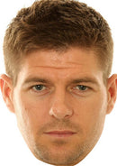 Steven Gerrard Liverpool FOOTBALL 2018 Celebrity Face Mask Fancy Dress Cardboard Costume Mask