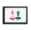 Stoke Football Club gift - Tiny Men Big Balls Poster