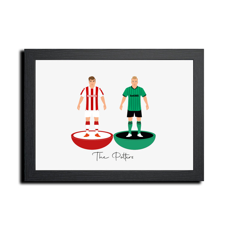 Stoke Football Club gift - Tiny Men Big Balls Poster