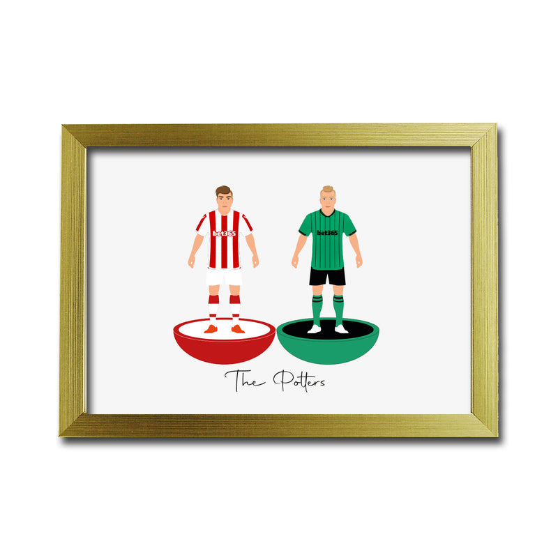 Stoke Football Club gift - Tiny Men Big Balls Poster