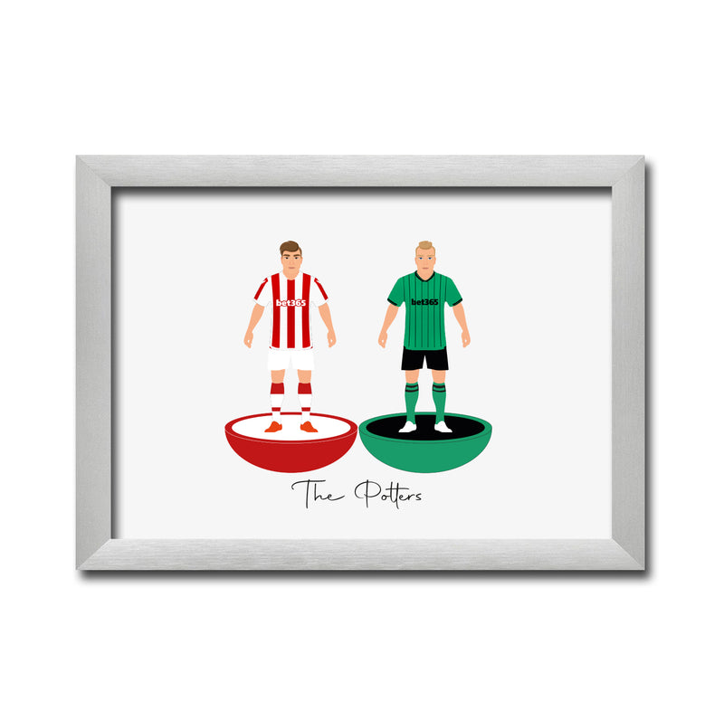 Stoke Football Club gift - Tiny Men Big Balls Poster