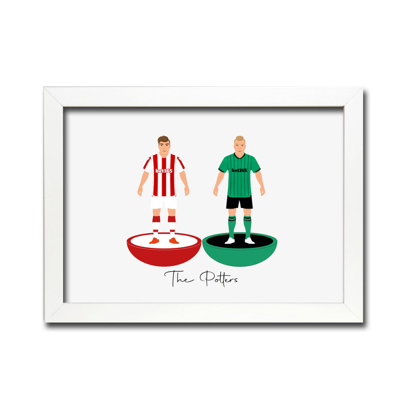 Stoke Football Club gift - Tiny Men Big Balls Poster