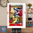 Street Fighter 2 Champed 3 - Sega Megadrive Inspired Retro Gaming Poster A4 A3 A2 Or A1