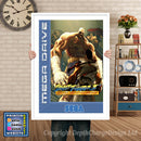 Street Fighter 2 Champed Eu - Sega Megadrive Inspired Retro Gaming Poster A4 A3 A2 Or A1