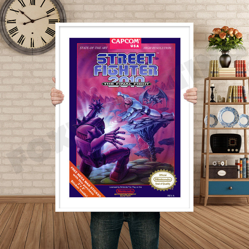 Streetfighter2010 Retro GAME INSPIRED THEME Nintendo NES Gaming A4 A3 A2 Or A1 Poster Art 550