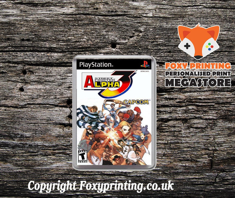 Street Fighter Alpha 3 - PS1 Playstation 1 Game Inspired Retro Gaming Magnet