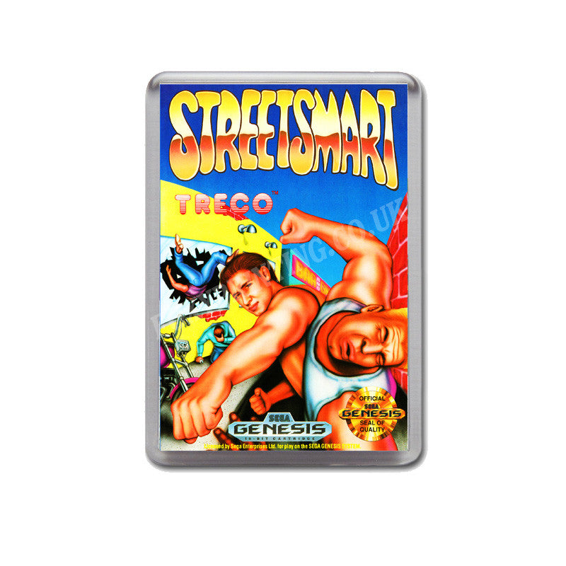 Streets Mart Game Style Inspired Sega Megadrive Retro Video Gaming Magnet