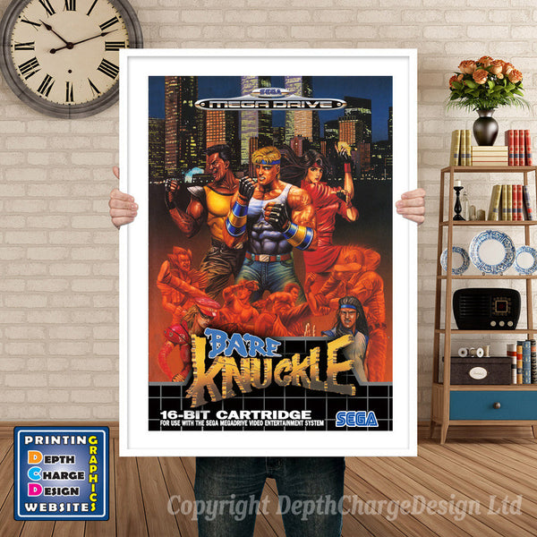 Streets Of Rage 2 Eu - Sega Megadrive Inspired Retro Gaming Poster