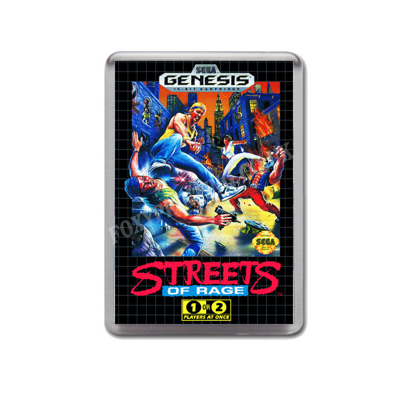 Streets Of Rage Game Style Inspired Sega Megadrive Retro Video Gaming Magnet