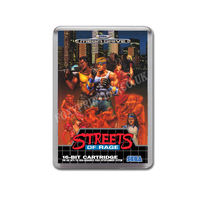 Streets Of Rage Eu Game Style Inspired Sega Megadrive Retro Video Gaming Magnet