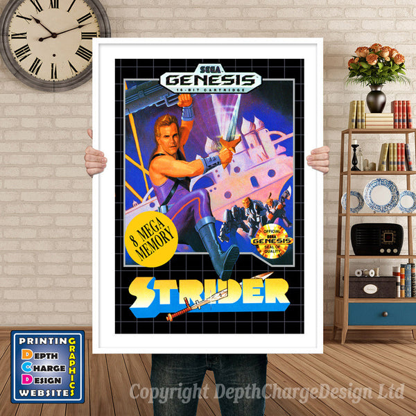 Strider - Sega Megadrive Inspired Retro Gaming Poster