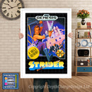 Strider - Sega Megadrive Inspired Retro Gaming Poster A4 A3 A2 Or A1