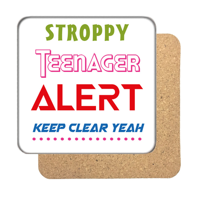 Stroppy Teenager Alert Drinks Coaster 2