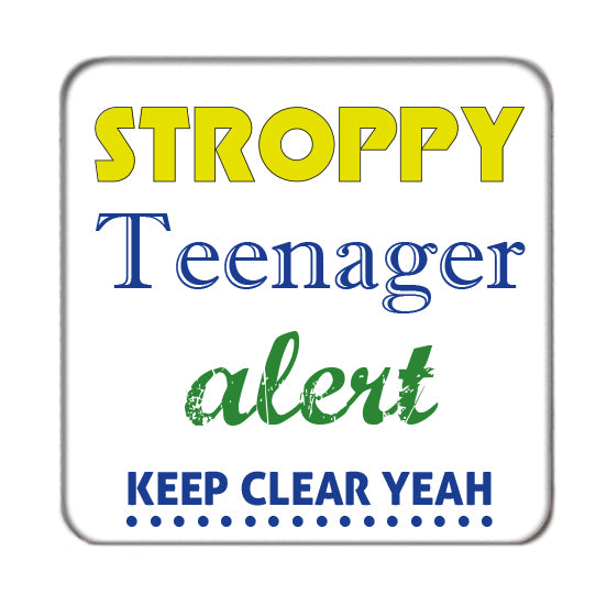 Stroppy Teenager Alert Drinks Coaster