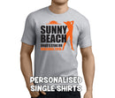 Sunny Beach Colour Custom Stag T-Shirt - Any Name - Party Tee