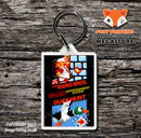 Super Jeopardy Retro NES Game Cover Art Gaming Keyring