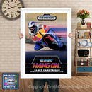 Super Hang On - Sega Megadrive Inspired Retro Gaming Poster A4 A3 A2 Or A1
