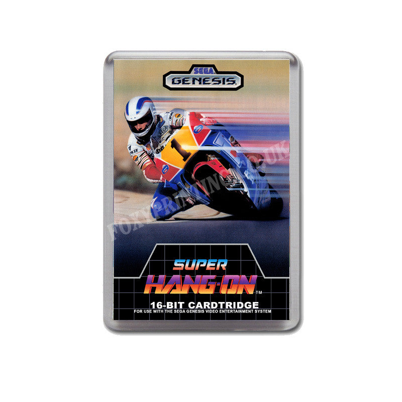 Super Hang On Game Style Inspired Sega Megadrive Retro Video Gaming Magnet