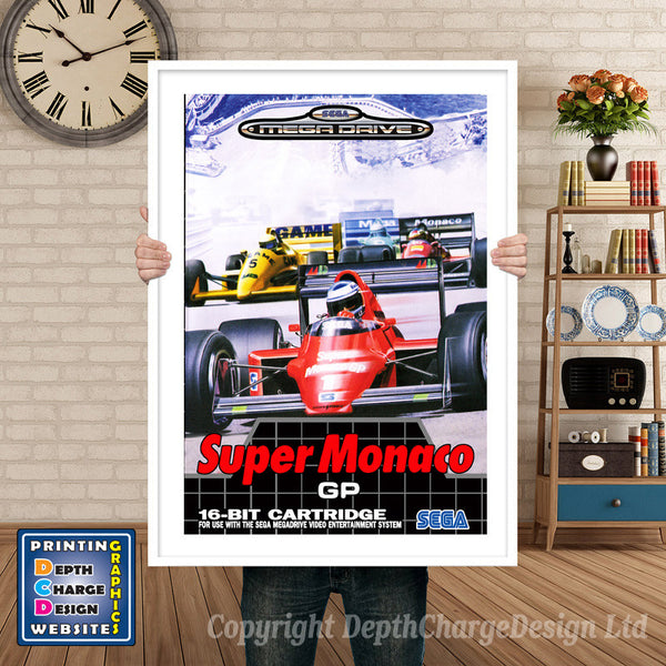 Super Monaco Gp Eu - Sega Megadrive Inspired Retro Gaming Poster