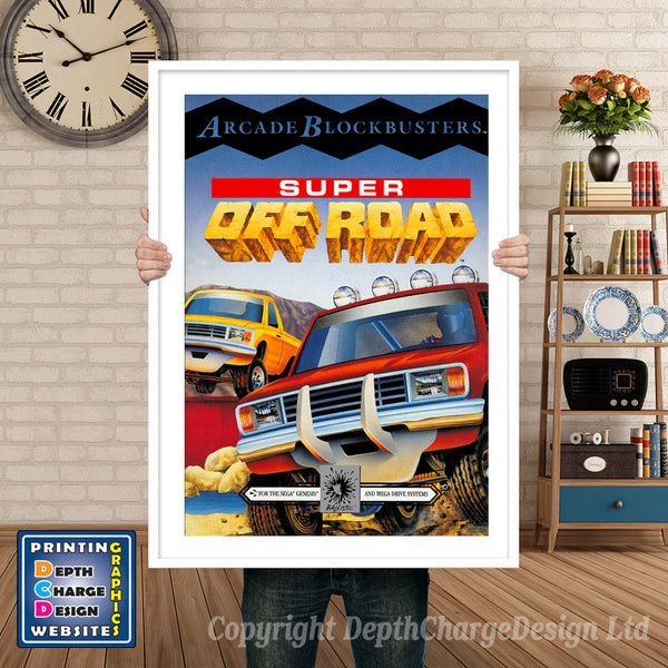 Super Off Road - Sega Megadrive Inspired Retro Gaming Poster