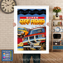 Super Off Road - Sega Megadrive Inspired Retro Gaming Poster A4 A3 A2 Or A1