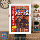 Super Street Fighter 2 - Sega Megadrive Inspired Retro Gaming Poster A4 A3 A2 Or A1