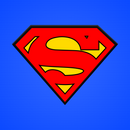 Superman Bold Emblem Lego Display Case - Minifigure Display Background and Frames