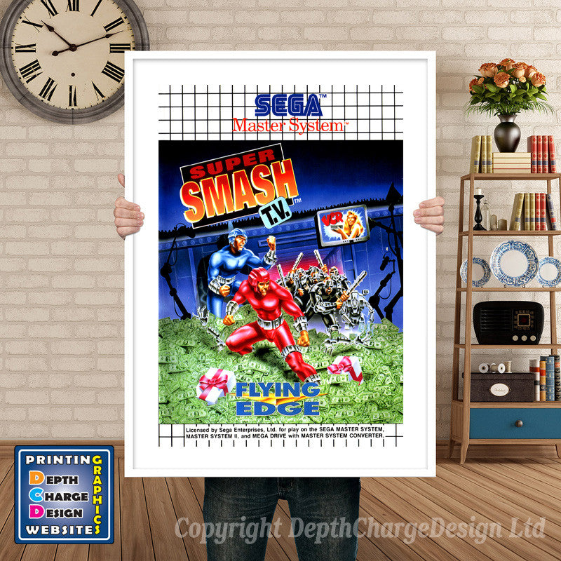 Supersmashtv_Au Inspired Retro Gaming Poster A4 A3 A2 Or A1