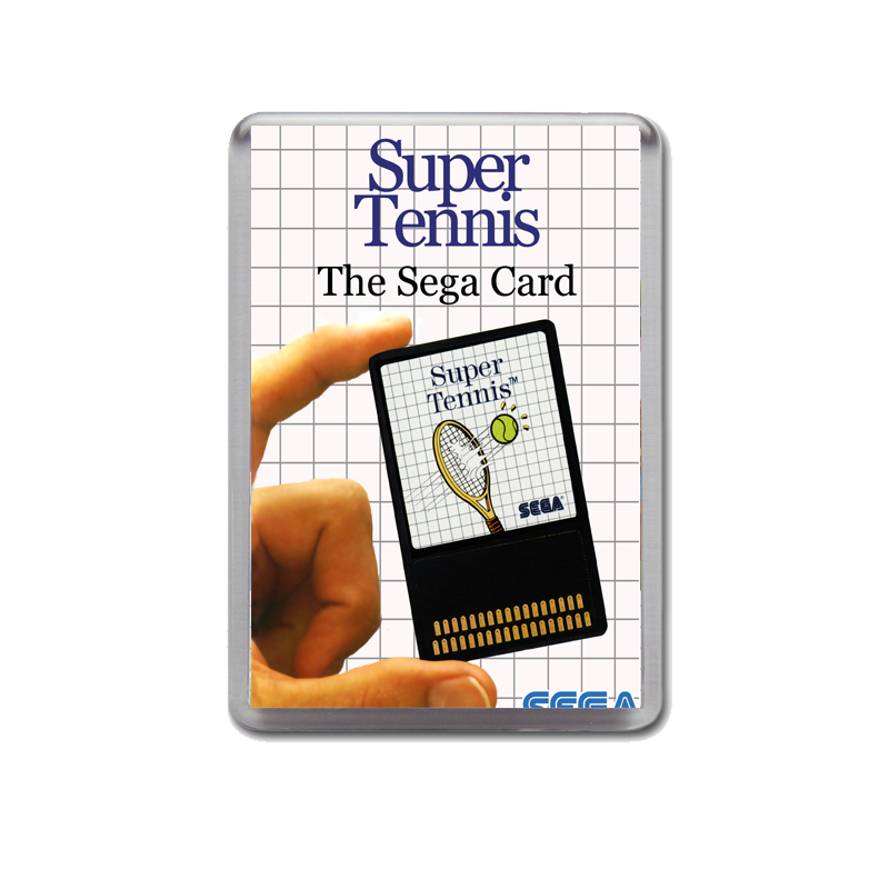 Supertennis Eu Sega Master System Game Inspired Fridge Magnet