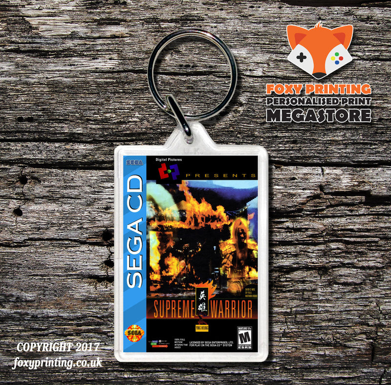 Supreme Warrior Game Inspired Retro Gaming Keyring