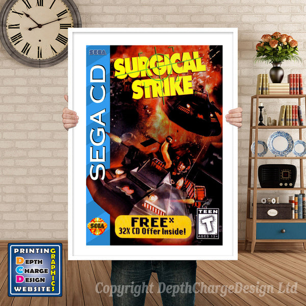 Ax101 Sega Sega Mega CD Inspired Retro Gaming Poster