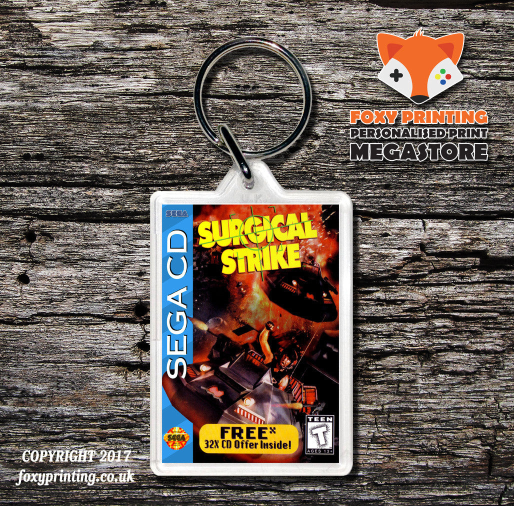 Surgical Strike Game Inspired Retro Gaming Keyring