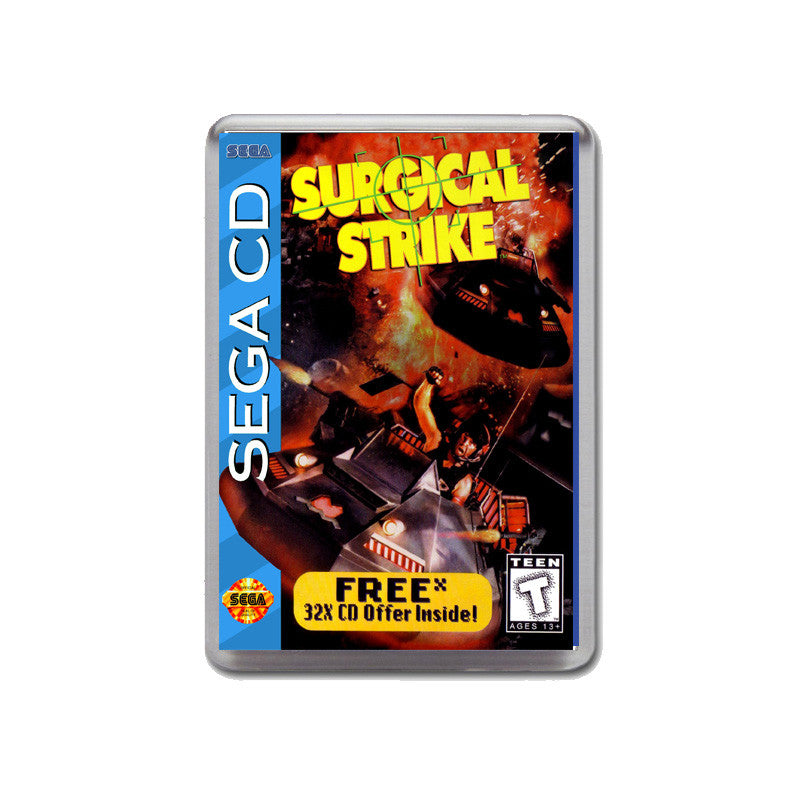Surgical Strike Sega Mega CD Game Inspired Retro Gaming Magnet