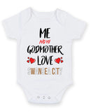 Me and My Godmother Love swansea city Personalised FOOTBALL TEAM Baby Grow