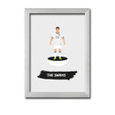 Swansea Football Club gift - The Swans - Tiny Men Big Balls Poster