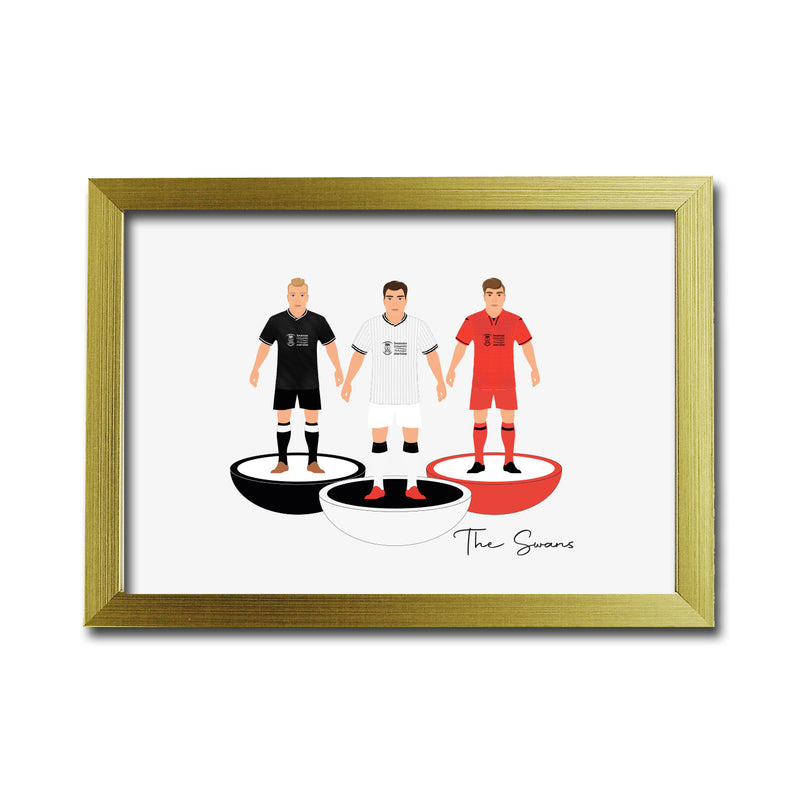 Swansea Football Club gift - Tiny Men Big Balls Poster