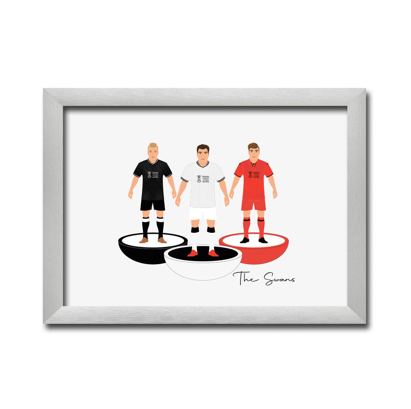 Swansea Football Club gift - Tiny Men Big Balls Poster
