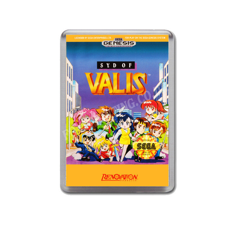 Syd of Valis Game Style Inspired Sega Megadrive Retro Video Gaming Magnet