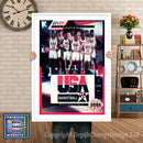 Team Usa Basketball - Sega Megadrive Inspired Retro Gaming Poster A4 A3 A2 Or A1