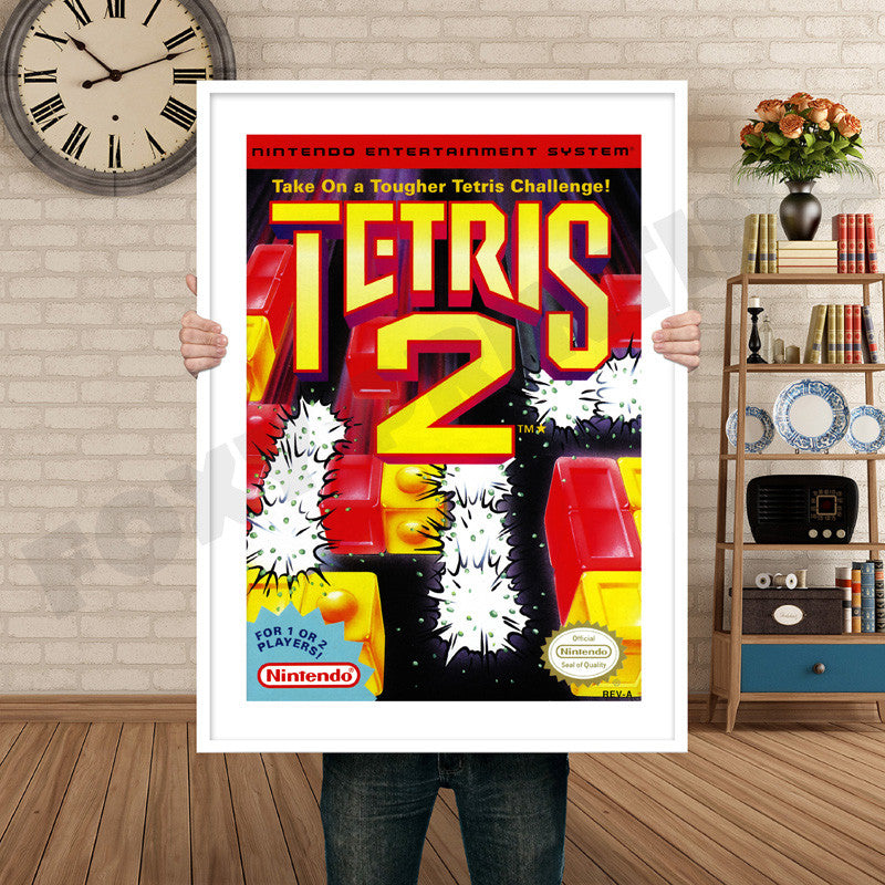 Tetris2 Retro GAME INSPIRED THEME Nintendo NES Gaming A4 A3 A2 Or A1 Poster Art 593