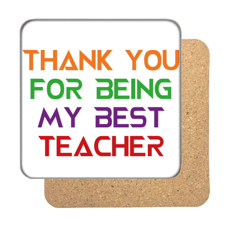 Thank You Teacher Drinks Coaster