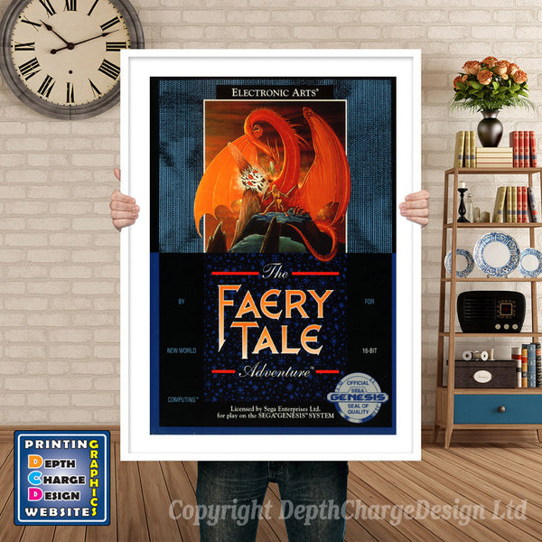 The Faery Tale Adventure - Sega Megadrive Inspired Retro Gaming Poster