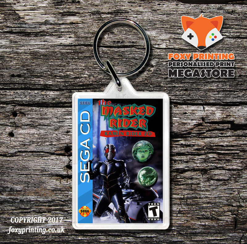 The Masked Rider Game Inspired Retro Gaming Keyring