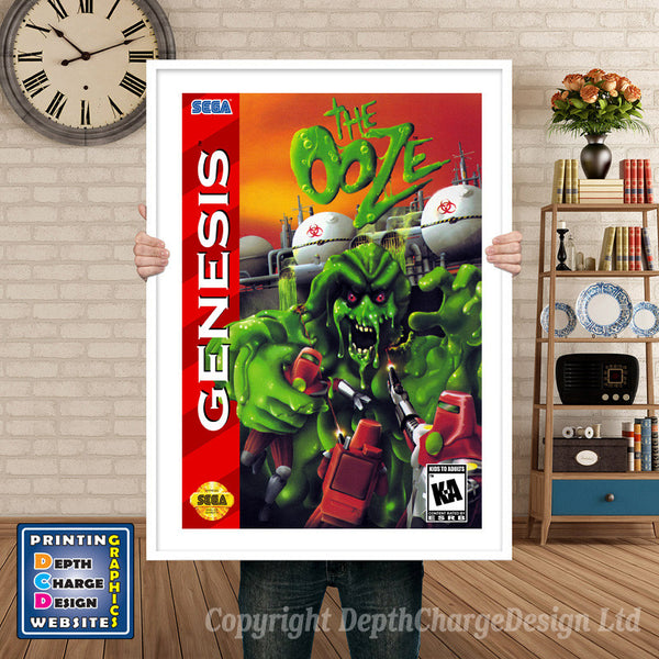 The Ooze - Sega Megadrive Inspired Retro Gaming Poster