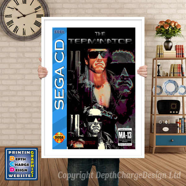 Bcracers Sega Sega Mega CD Inspired Retro Gaming Poster