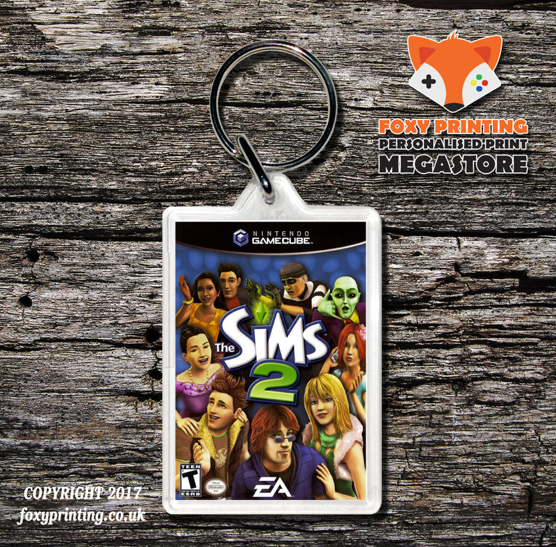 The Sims 2 Gamecube Game Inspired Retro Gaming Keyring