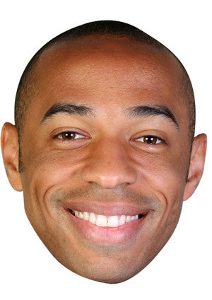 Thierry Henry Celebrity Face Mask Fancy Dress Cardboard Costume Mask