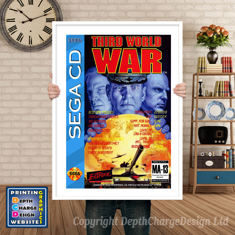 Billwalsh College Football Sega Sega Mega CD Inspired Retro Gaming Poster A4 A3 A2 Or A1