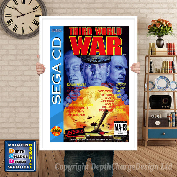 Billwalsh College Football Sega Sega Mega CD Inspired Retro Gaming Poster